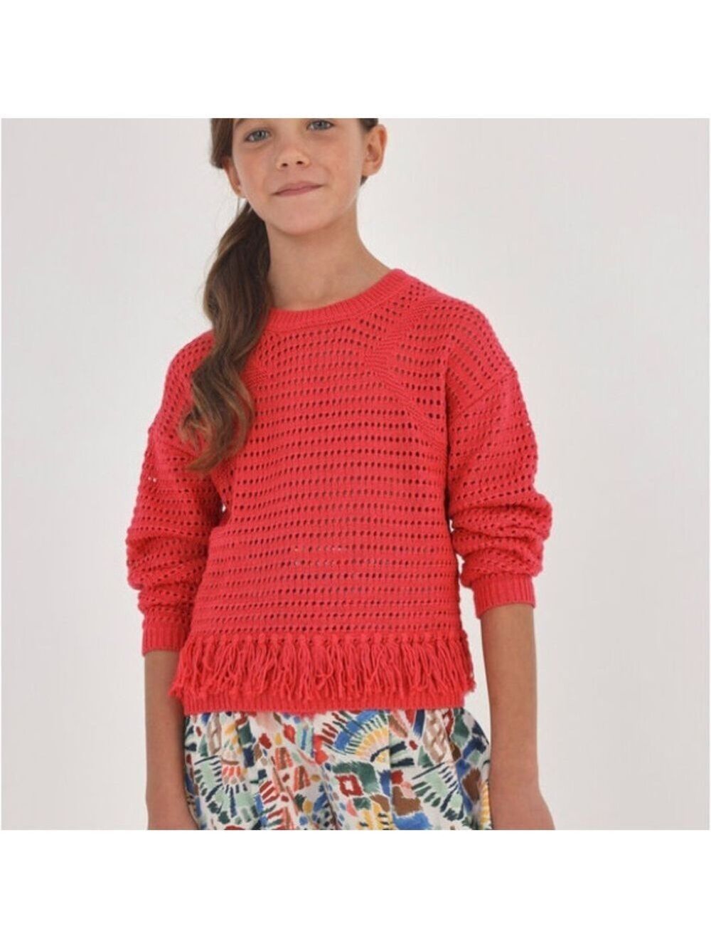 Size 14 Girls Mayoral Red Knit Sweater for Kids